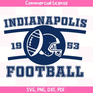 Indianapolis Football SVG | Vintage Indianapolis | Football Sweatshirt | Instant Download | Sublimation File