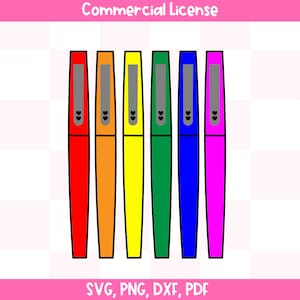 Flair Pen svg, Teaching with flair svg, teacher svg, Teacher gift appreciation svg dxf pdf png, Silhouette Studio & Cricut Cutting Cut Files
