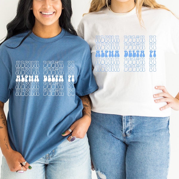 Comfort Colors Custom Sorority Shirt, Alpha Delta Pi ADPI Cute Sorority Shirt, Big Little Sorority Gifts, Shirts For Sorority Members DZ