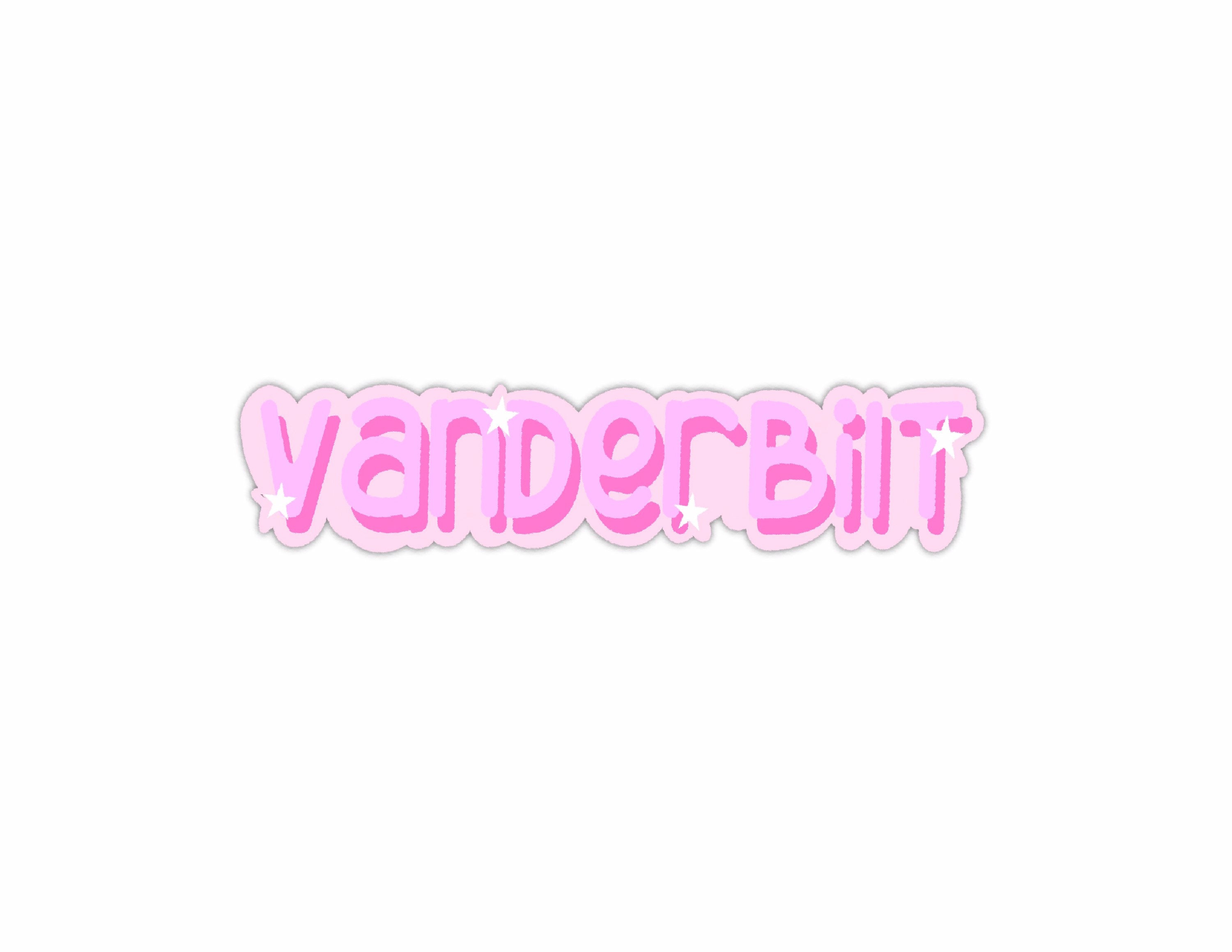 College/ University Stickers/ University of Vanderbilt Etsy