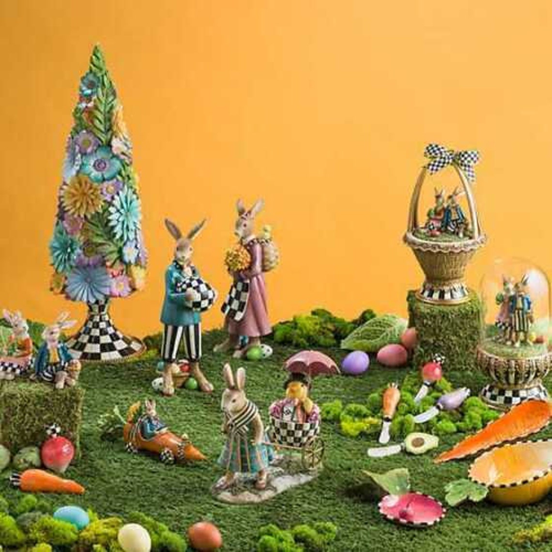 Mackenzie CHILDS EASTER COUNTRY Stroll Egg Cart Etsy