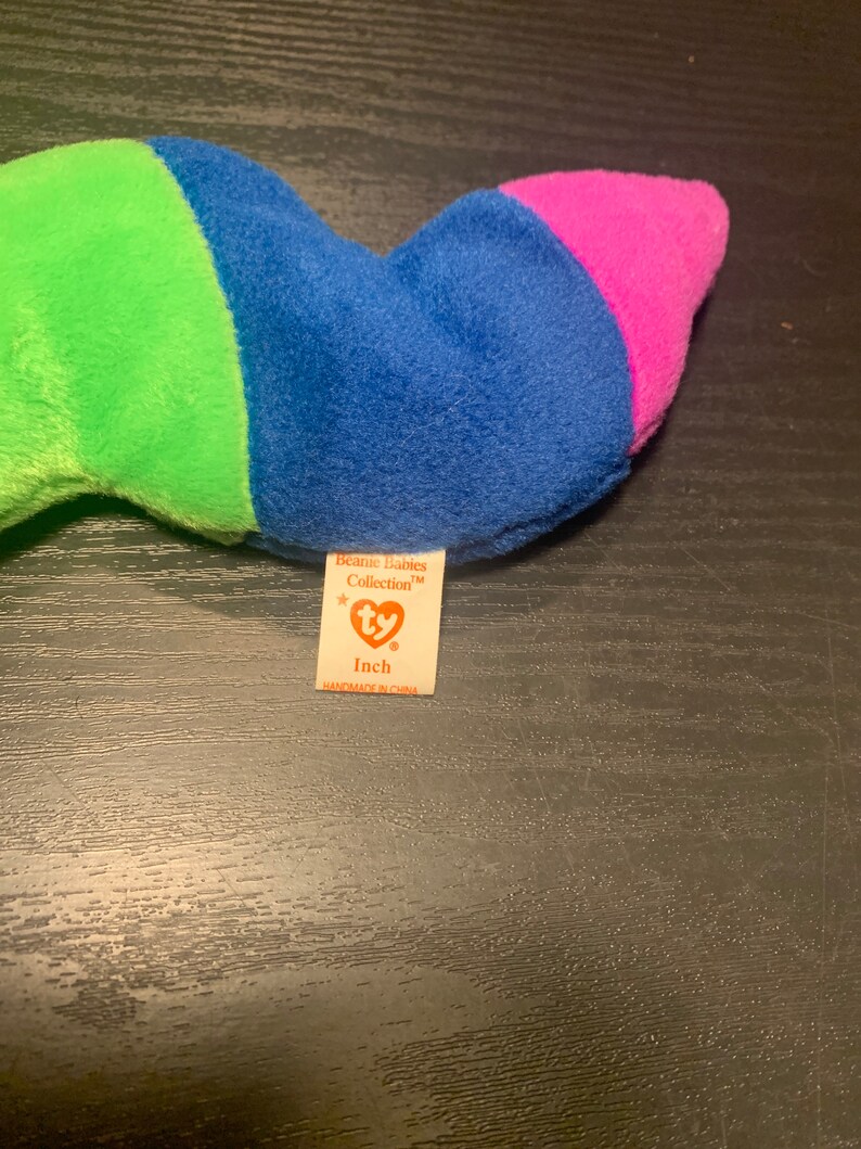 Ty Beanie Baby inch the Worm PVC Pellets Tag Errors Etsy