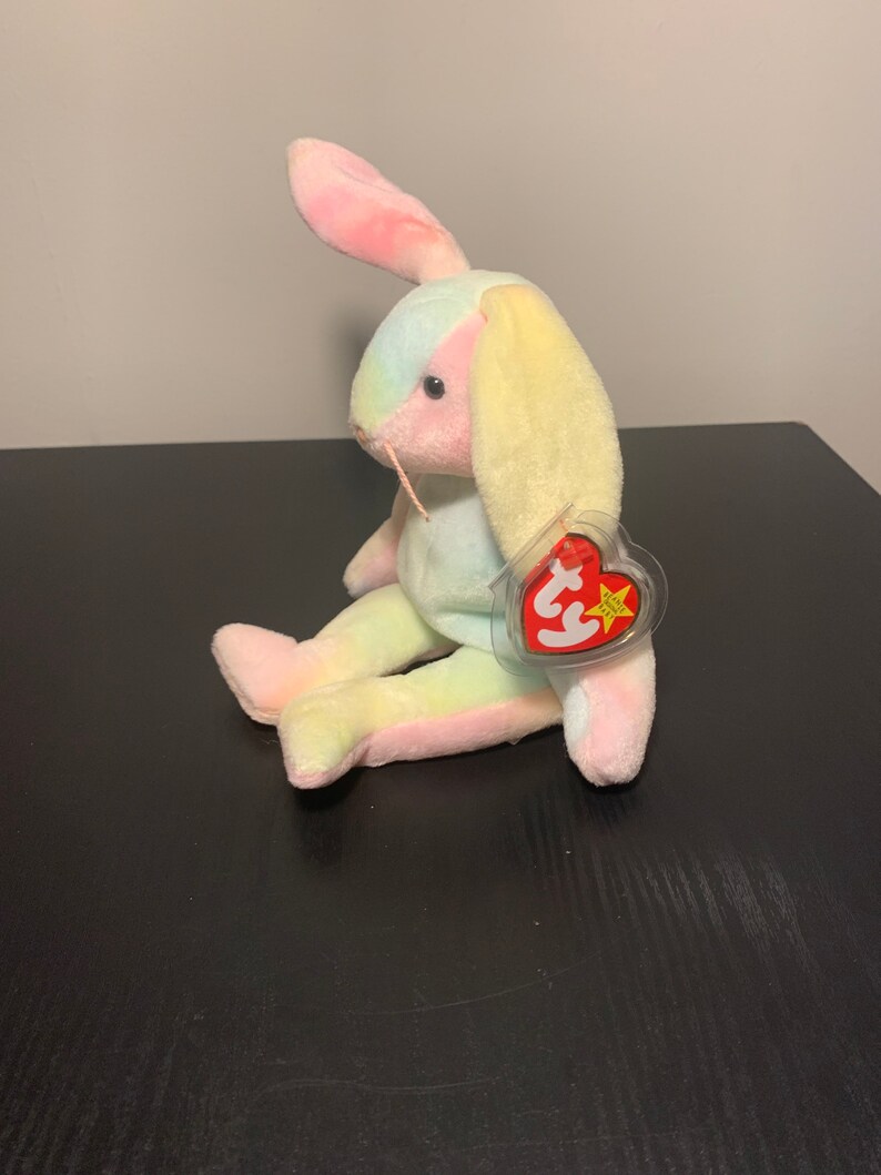 Ty Beanie Baby hippie the Bunny may 4 1998 Color Pink & - Etsy