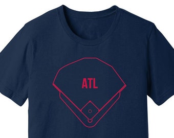 Camiseta Truist Park Outline / Camiseta de béisbol de Atlanta / Atlanta Braves / MLB Ballparks / ATL Ballpark / Camiseta de Ballpark Outline / Braves