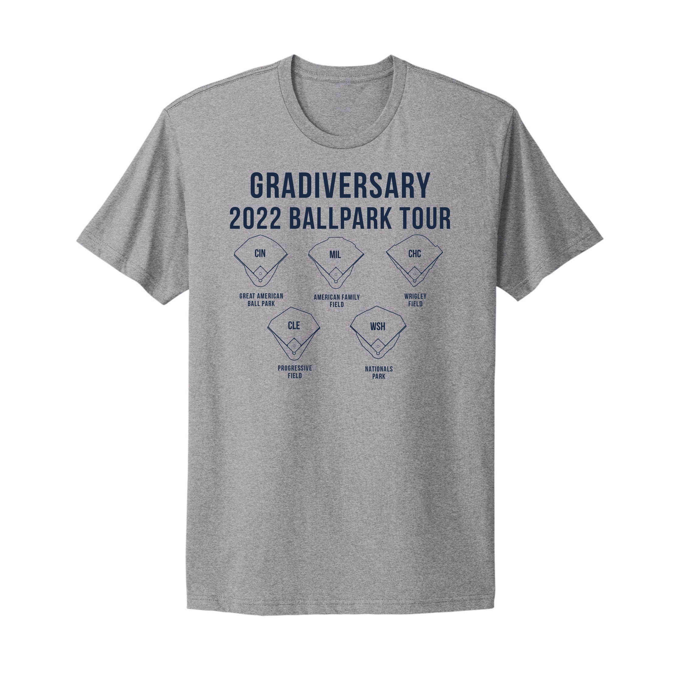 Custom Ballpark Tour T-shirt | Baseball Bucket List | Commemorate