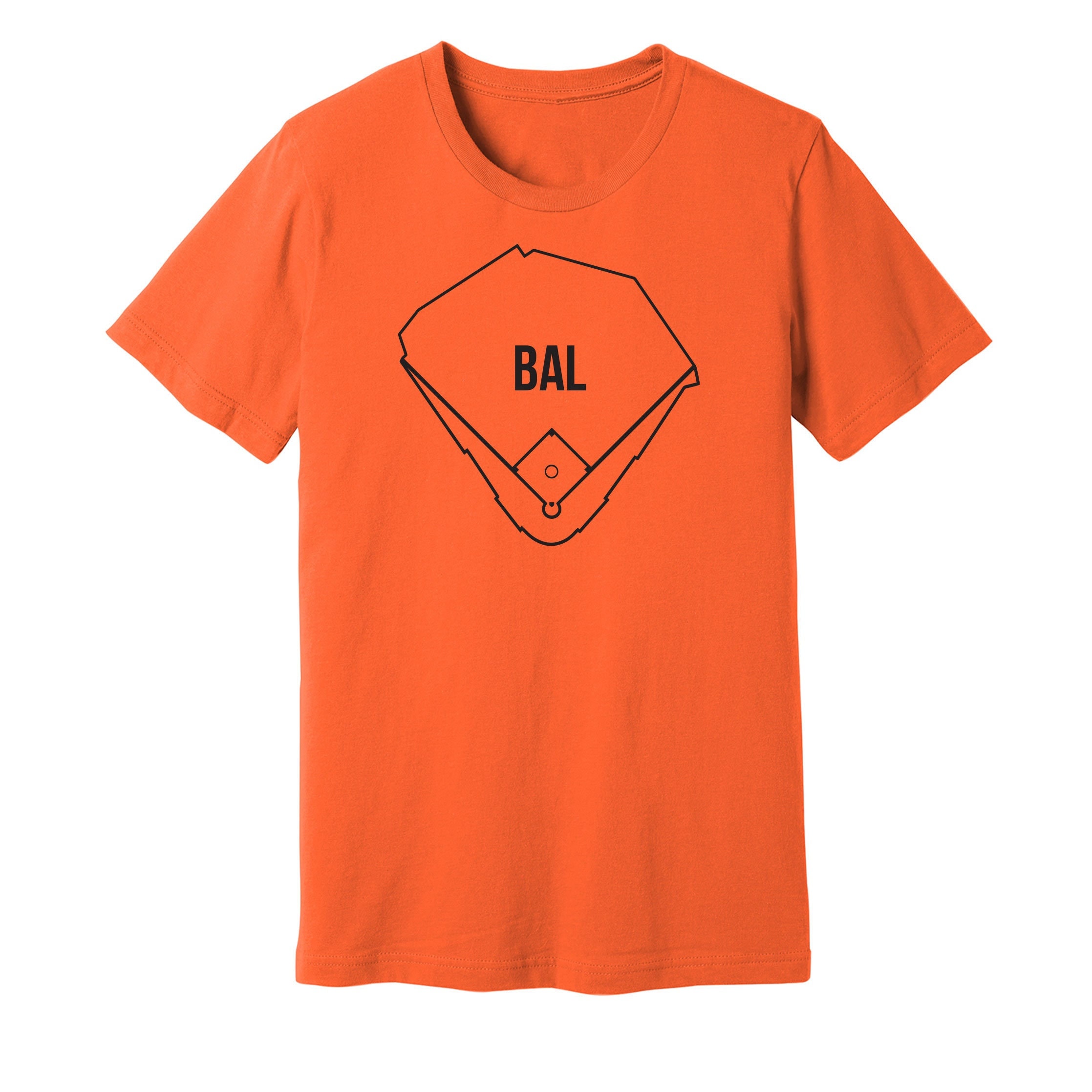 Oriole Park at Camden Yards Outline T-shirt MLB Ballparks 