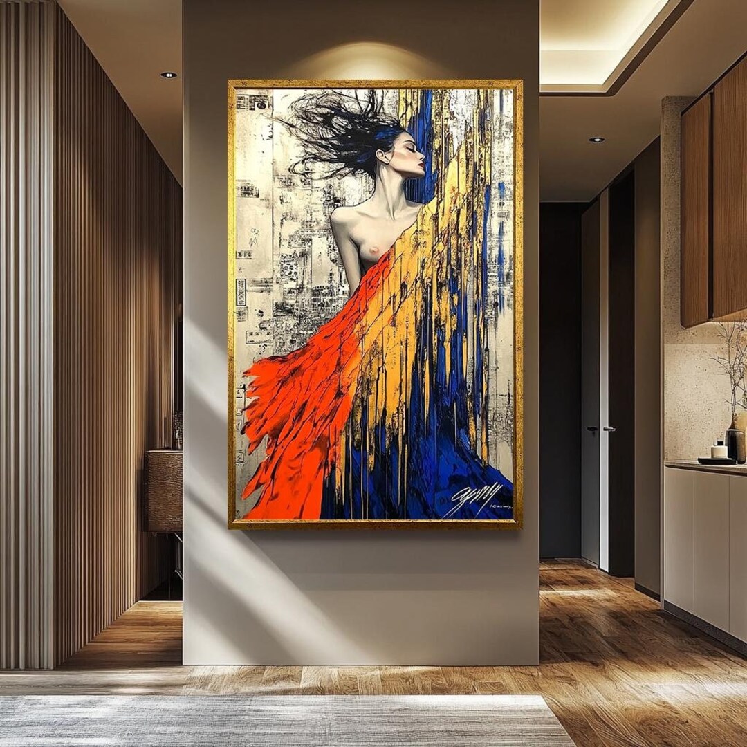 Abstract Women Wall Art | Modern Female Portrait Wall Art | Bold ...