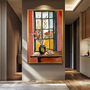 Henri Matisse Style Canvas Print: Fauvism Floral Still Life