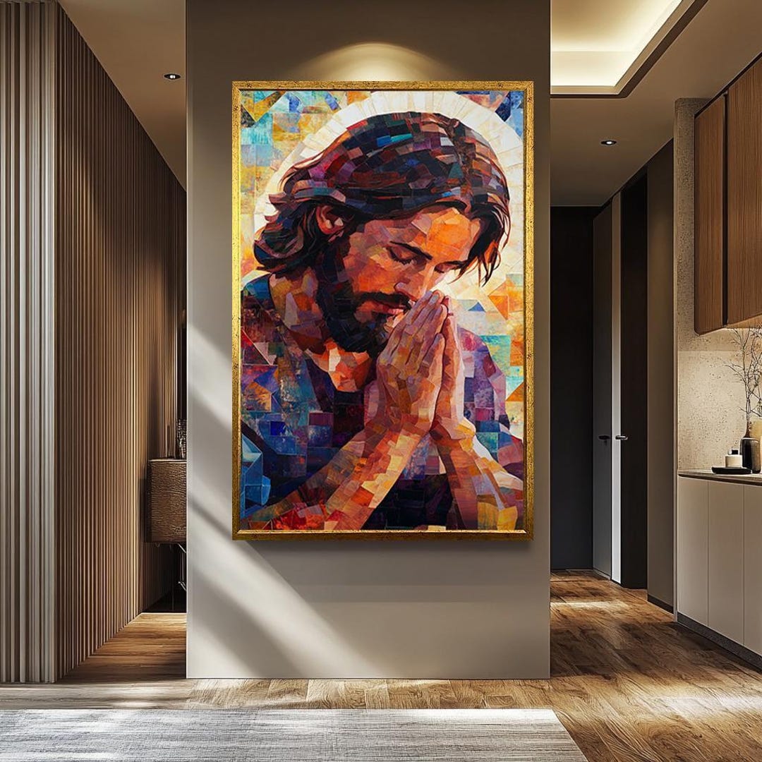 Modern Jesus Christ Painting Religious Wall Art Abstract Christian modern-jesus-christ-painting-religious-wall-art-abstract-christian