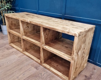 Handmade rustic LP, Vinyl, album storage unit. Bespoke sizes available. Please read below