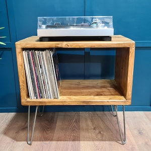 Vinyl LP record player multi use unit, Record player stand, turntable stand. Bespoke sizes available. Please read below