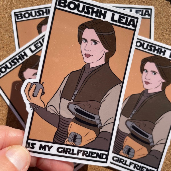 Boushh Leia Is My Girlfriend Sticker