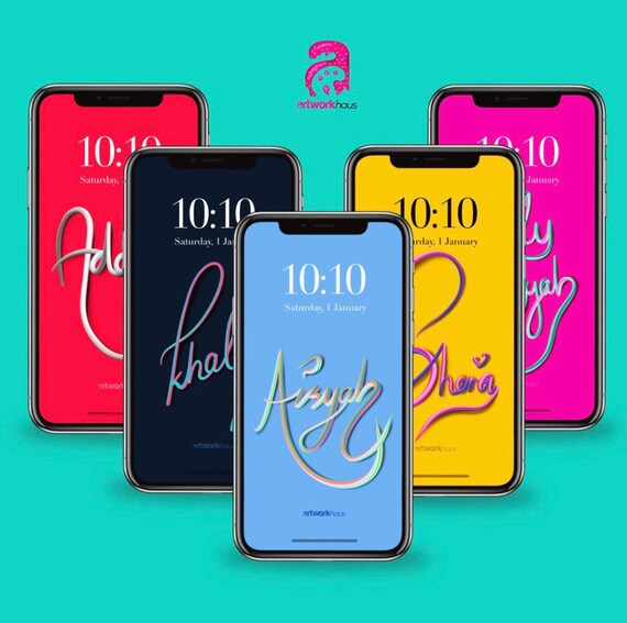 3D Lettering Name for Phone Wallpaper - Etsy