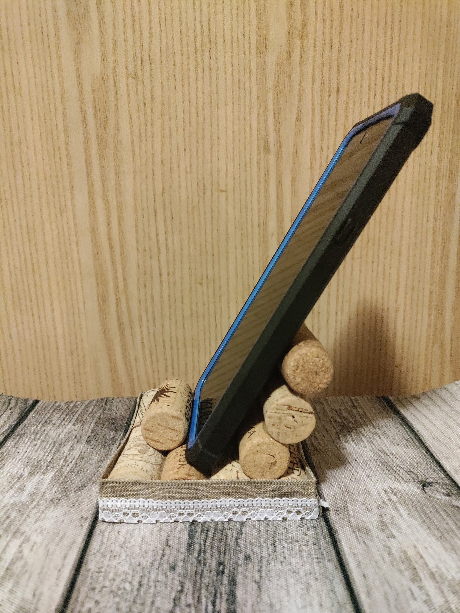 Wine Cork Phone Holder Etsy