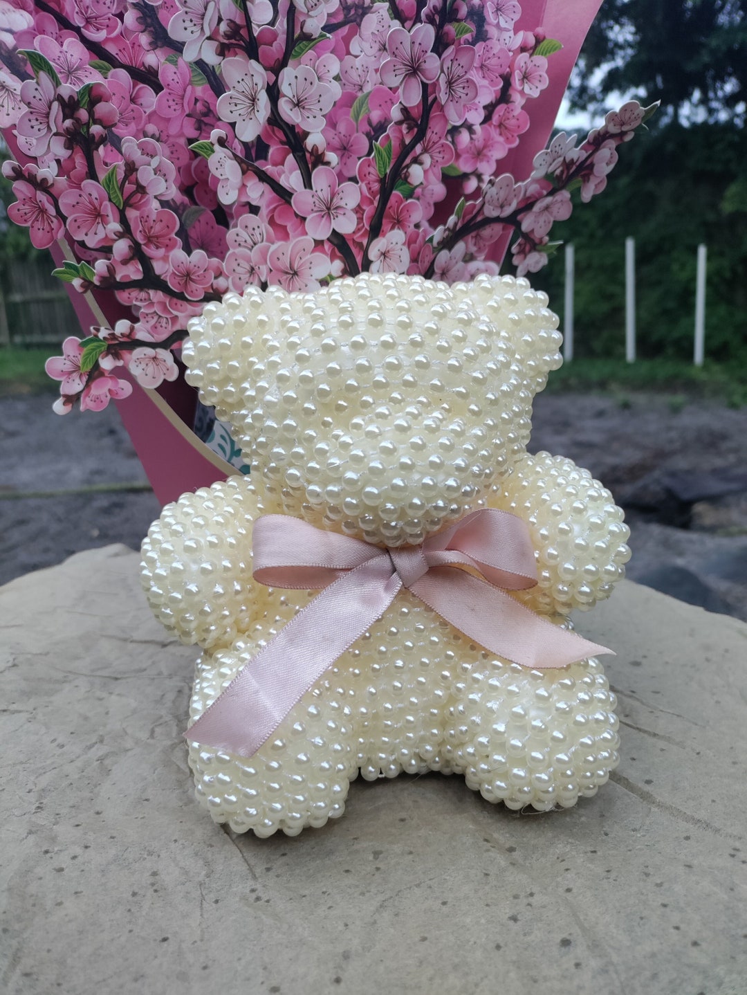 Pearl Teddy Bear Etsy