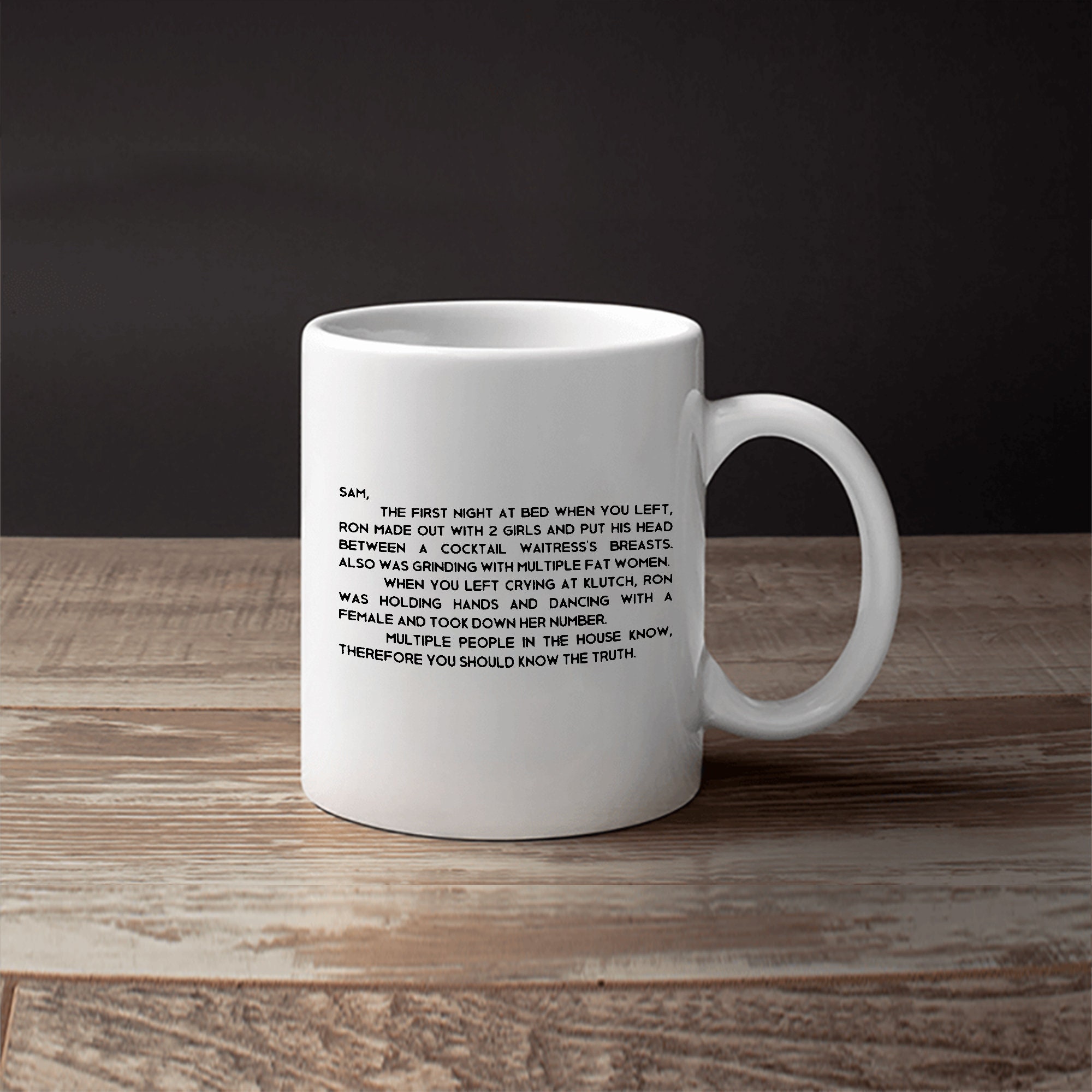 Jersey Shore Letter Tasse Sammi Sweetheart The Letter Mug Etsy