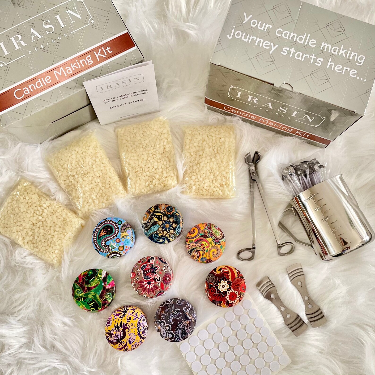 Candle Making Kit, Wax Melt DIY Starter Set for Adults, Beginners, With