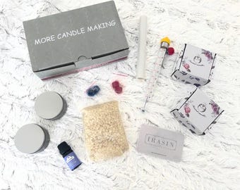 Mini kit per la fabbricazione di candele: set fai da te per principianti con cera di soia