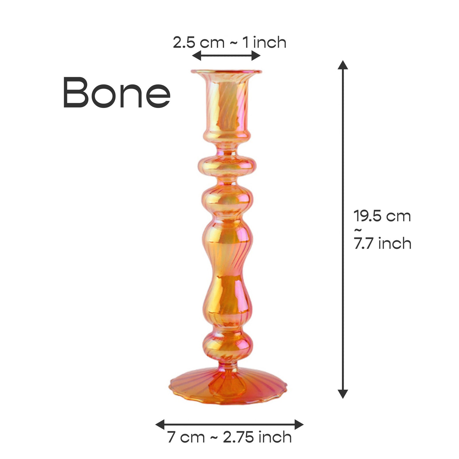 Orange Candle Holder Orange Table Decoration Orange Etsy