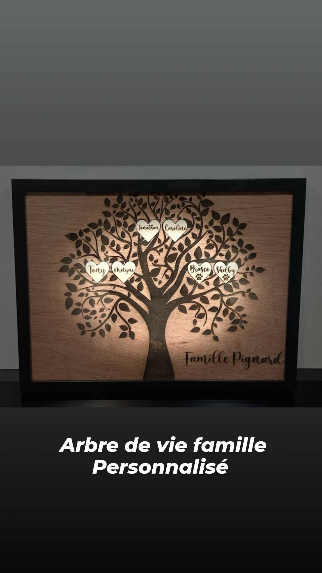 Cadre Arbre de Vie Personnalisable