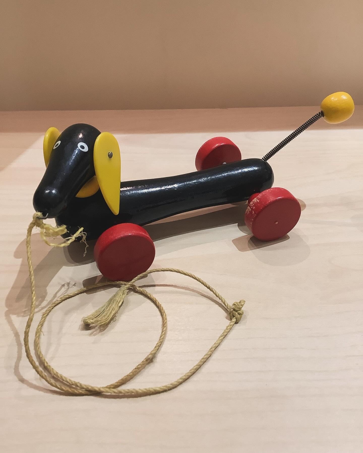 Dachshund Wiener Brio Dachshund Pull Toy Vintage Brio