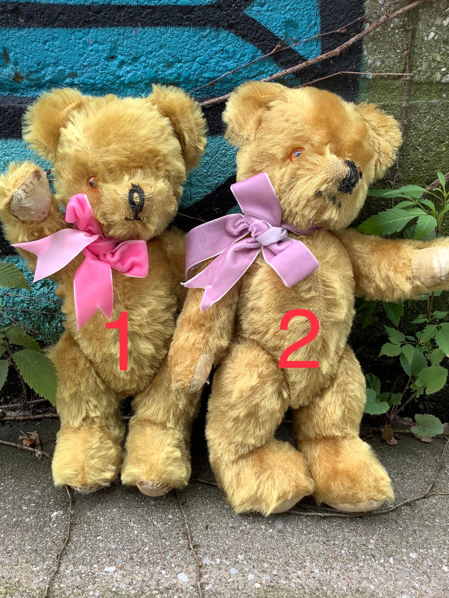 Vintage 20 Handmade Golden Mohair Teddy Bear Alpha Farnell Ltd.Ed