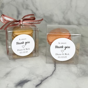Wedding Favors Boxes, Cube Box, Cube Party Decorations, Candy Box, Clear Macaron Box, Acetate Clear Box, Bridal Shower Box.