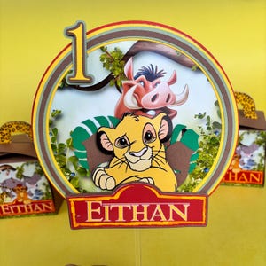 Lion King Cake Topper, Lion Cake Topper, Lion King Birthday, Lion King Theme Party, Lion King Cake Decor, Party Decorations, Lion King Party