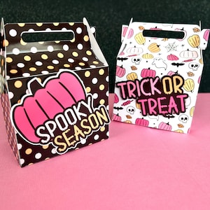 Halloween Candy Boxes, Halloween Party Favor, Halloween Party Box, Halloween Gable Box, Spooky Favor Box, Halloween Gift Boxes.