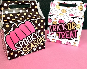Cajas de dulces de Halloween, regalos de fiesta de Halloween, caja de fiesta de Halloween, caja a dos aguas de Halloween, caja de regalo espeluznante, cajas de regalo de Halloween.