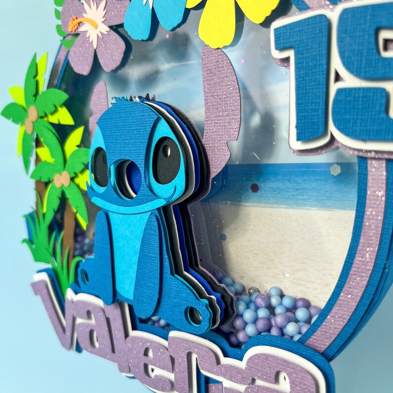 Stitch Cake Topper Stitch Party Decorations Stitch Shaker Etsy