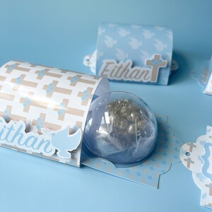 Baptism Favor Box, Baptism Favors, Religious Gift, Rosary Favors, Baptism Gift, Holy Communion Gift, Mini Rosary Favors, Christening Favors.
