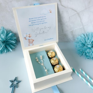 Godparent Proposal Gift Box Custom Godparent Gift Box Personalized Godparent Gift Will you be my Godparents