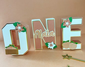 Peach 3D Letters, Peach Party Decoration, One Sweet Peach, Peach Party Decor, Peach First Birthday, Peach Party Decor, Peach Theme Party.