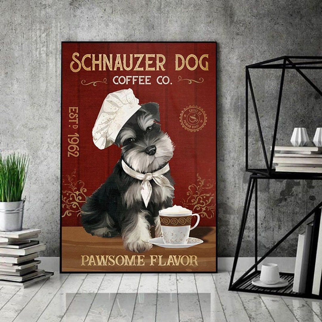Schnauzer Paris France Cafe Coffee T-Shirt