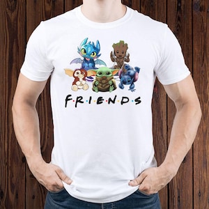 Baby Yoda&#39;s Friends Shirt, Cute Baby Aliens Shirt, Baby Groot Shirt, Stitch Shirt, Gizmo Shirt, Disney Friends Shirt, Star Wars Shirt