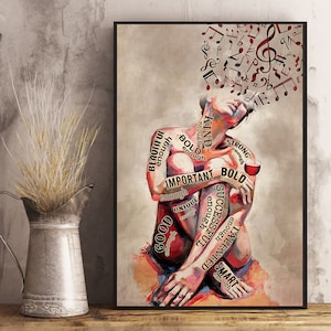 Girl And Wine I Am 2 Vertical Poster, Autumn Poster, Book Poster, Vintage Style Poster, Unframe Paper Poster Art Print poster print