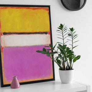 Mark Rothko Exhibition Poster, Abstract Print, Abstract Art, Pink Art, Fauves - Gift Idea - Wall Art Poster Print Art Print poster print