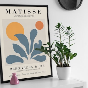 Matisse Papercuts, Matisse Inspired Exhibition Poster, Papercuts - Gift Idea - Wall Art Poster Print Art Print poster print