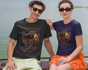 The Strokes Vintage Shirt , Gift Music Lovers, Rock Band Shirt Heavy Cotton Tee