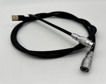 Custom Straight Keyboard Cable (Black)