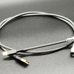 Custom Straight Keyboard Cable (Black&White)