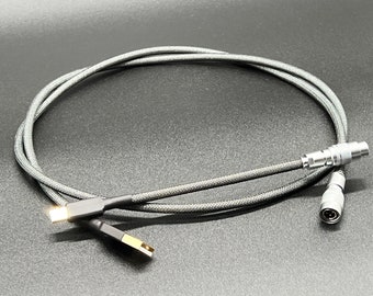 Custom Straight Keyboard Cable (Black&White)