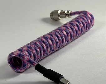 Cable USB de teclado en espiral personalizado