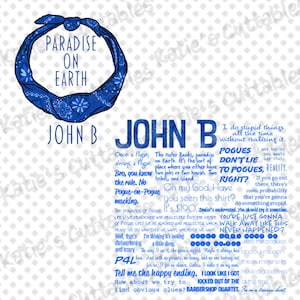 John B Famous Quotes, Pogue Life, P4L, Outer Banks Life, OBX Sublimation File, .PNG File