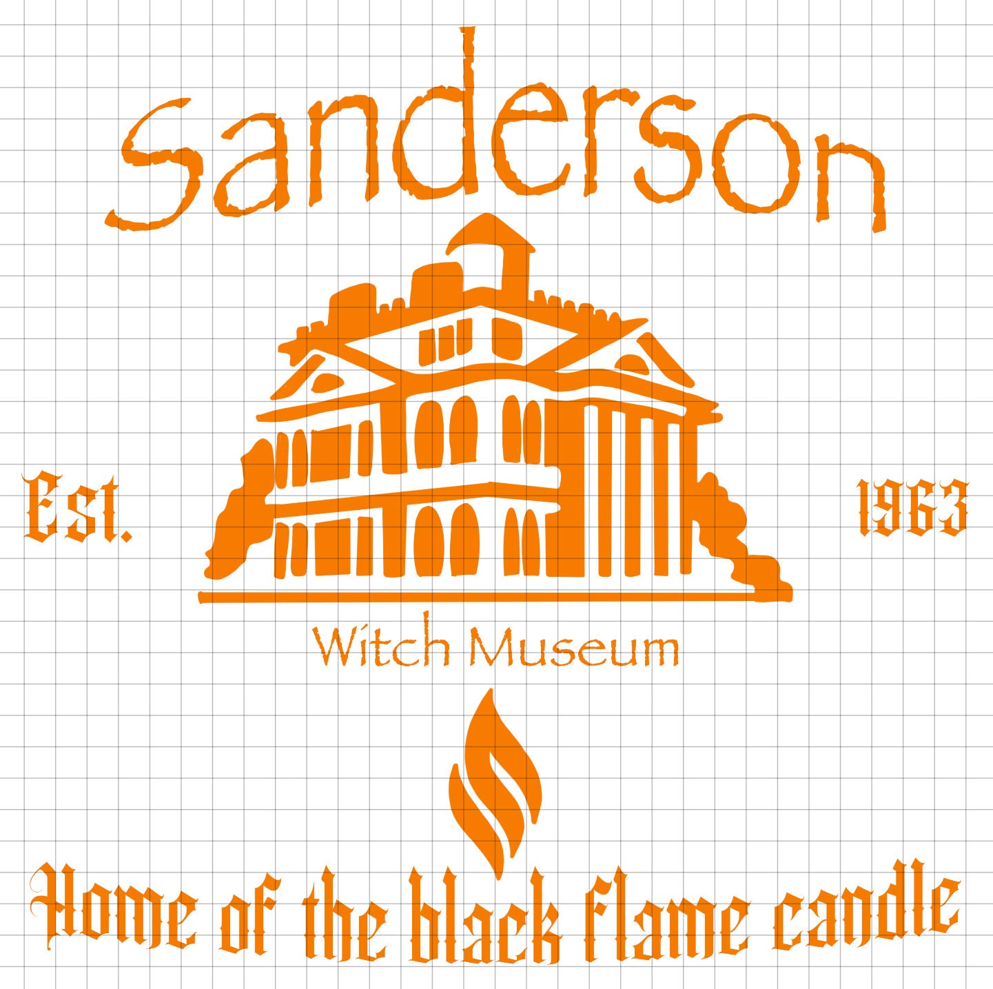 Sanderson Sisters Witch Museum .png File Black Flame Etsy