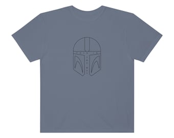 This is the Way Camiseta Comfort Colors, camiseta mandaloriana, camiseta Star Wars, casco Mando, Grogu, Comfort Colors