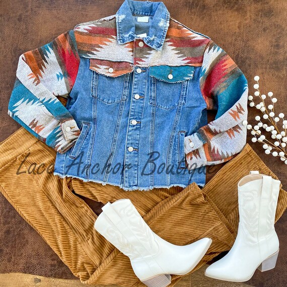 aztec print jacket
