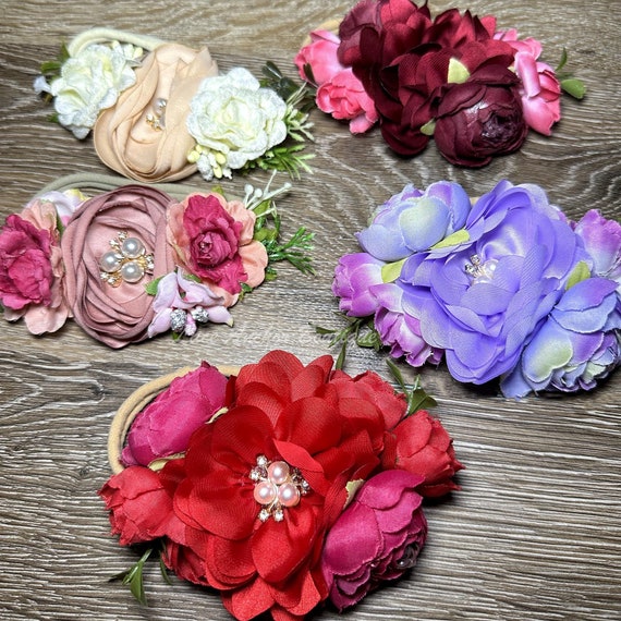Elegant Floral Lace Baby Girl Headwrap - Infant Flower Girls  display picture 3