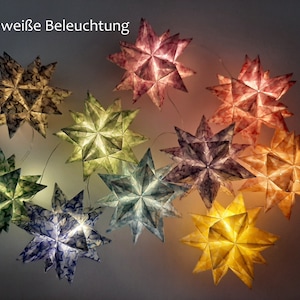 Origami craft set Bascetta 10 stars transparent star in a star 5.0 cm x 5.0 cm image 7